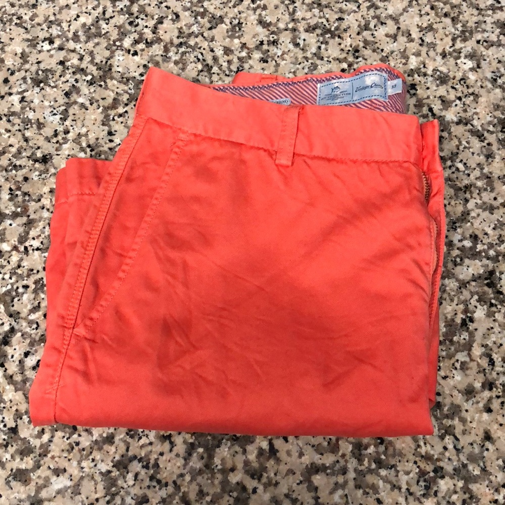 Coral Southern Tide Vintage Wash Chino
